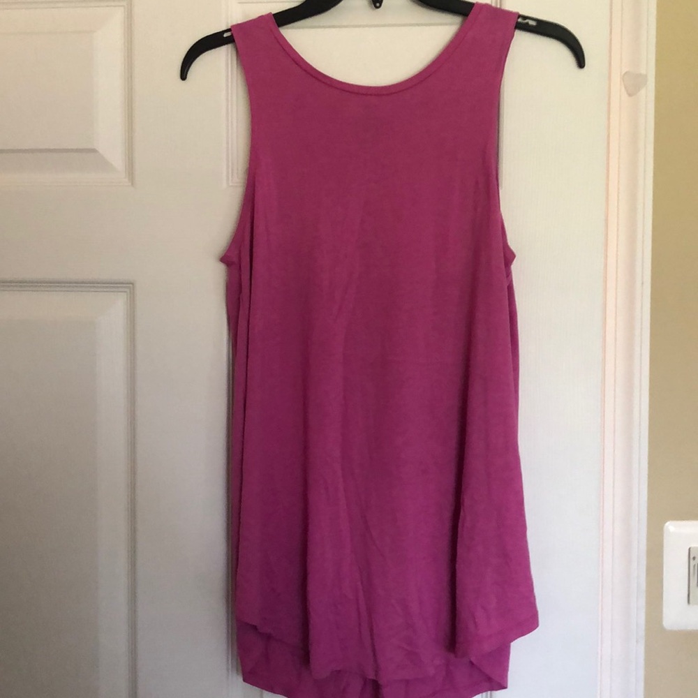 Pink cotton tank